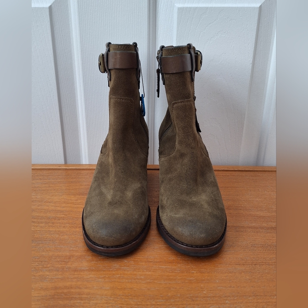 Trask Olive Suede Harness Boots Waterproof Madison Equestrian NEW Women 6 - Picture 3 of 15